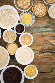 Buchweizen, roter Reis, Bulgur, Reis, Amaranth, Hafer, Gerste und Dinkel sowie Quinoa - GIOF05950