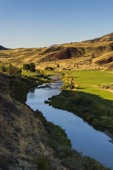 USA, Oregon, John Day Fossil Beds National Monument, John Day River - RUNF01672