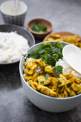 Rice with chicken curry and broccoli - GIOF06029