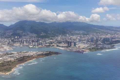 USA, Hawaii, Oahu, Honolulu, Waikiki Beach, Luftaufnahme - FOF10507