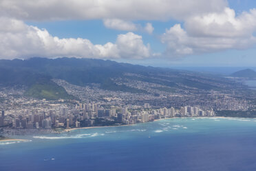 USA, Hawaii, Oahu, Honolulu, Waikiki Beach, Luftaufnahme - FOF10508