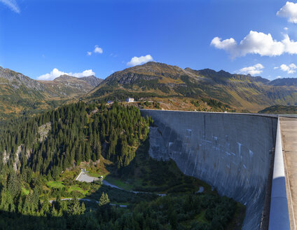 Österreich, Vorarlberg, Staumauer des Kops-Stausees - WWF04932