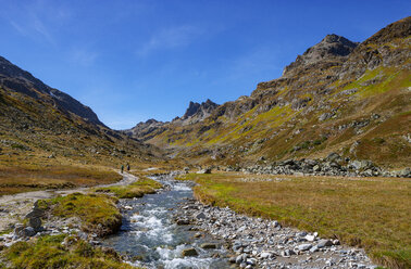 Österreich, Vorarlberg, Silvretta, Klostertal, Gebirgsbach - WWF04964