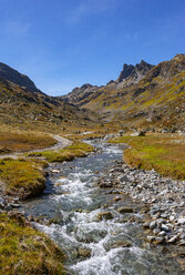 Austria, Vorarlberg, Silvretta, Klostertal, mountain stream - WWF04965