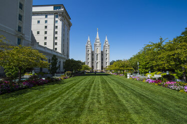 USA, Utah, Salt Lake City, Mormonischer Salt Lake City-Tempel - RUNF01827