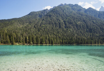 Italien, Südtirol, Dolomiten, Toblacher See - GWF06058