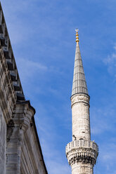 Turkey, Istanbul, Minaret of he Blue Mosque - WVF01102