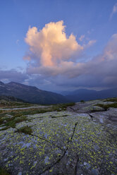 Italy, Dolomites, Passo Rolle, cloudy atmosphere - RUEF02124