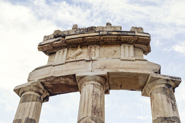 Griechenland, Delphi, Detail des Tholos im Heiligtum der Athena Pronaia - MAMF00542