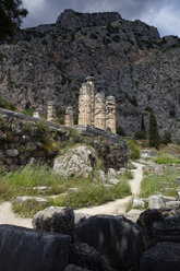 Griechenland, Delphi, Tempel des Apollo - MAMF00549