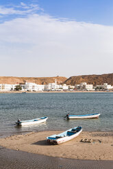 Fishing boats at Sur bay, Sur, Oman - WVF01260