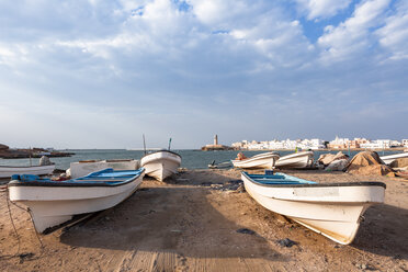 Fischerboote in der Bucht von Sur, Sur, Oman - WVF01269