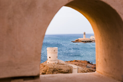 Wachturm der Burg Ayjah, Sur, Oman - WVF01281