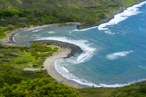 Hawaii, Insel Molokai, Halawa Bay, lizenzfreies Stockfoto