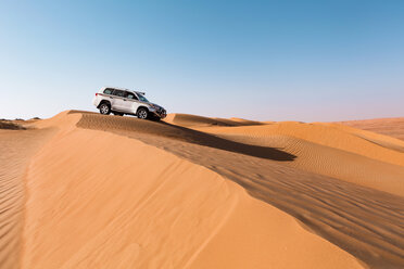 Sultanate Of Oman, Wahiba Sands, Dune bashing in an SUV - WVF01306