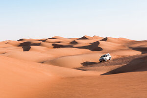 Sultanat Oman, Wahiba Sands, Dünenfahrt im SUV - WVF01371