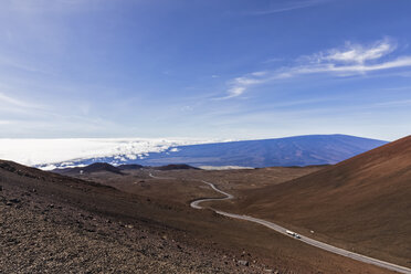 USA, Hawaii, Vulkan Mauna Kea, Mauna Kea Zugangsstraße zum Gipfel des Mauna Kea - FOF10676