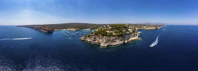 Spain, Mallorca, Palma de Mallorca, Aerial view of Region Calvia and El Toro, Portals Vells - AMF06931