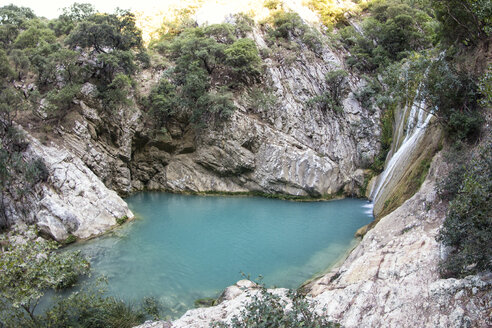 Griechenland, Messenien, Polylimnio-Wasserfälle bei Kazarma - MAMF00602