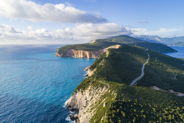 Griechenland, Lefkada, Luftaufnahme von Kap Lefkadas - TAMF01363