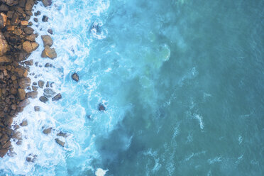 Portugal, Algarve, Sagres, aerial view of coast and sea - MMAF00896