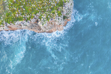 Portugal, Algarve, Sagres, aerial view of coast and sea - MMAF00903