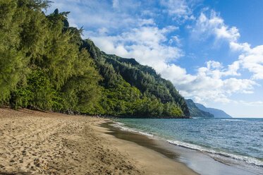 USA, Hawaii, Kauai, Kee Beach an der Na Pali Küste - RUNF01930