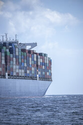 Spain, Andalusia, Strait of Gibraltar, Cargo ship - KBF00603