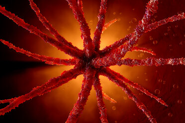 3D gerenderte Illustration, Visualisierung eines generischen Virus - SPCF00401