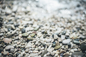 Nasse Kieselsteine am Strand - BLEF03174