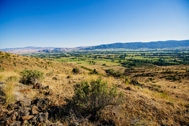 Blick auf die Landschaft, Halfway, Oregon, Vereinigte Staaten - BLEF03229