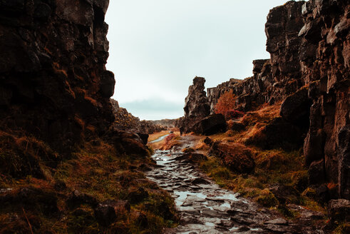 Felsformationen, Thingvellir-Nationalpark, Arnessysla, Island - CUF51241