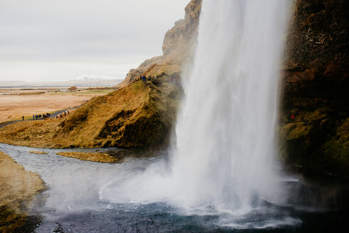 Seljalandsfoss Wasserfall, Ásólfsskáli, Rangarvallasysla, Island - CUF51248