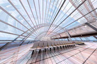 3D Rendered Illustration, Architecture visualization of a airport - SPCF00407