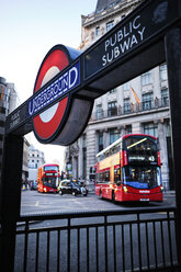 UK, London, underground station sign - MRF01966