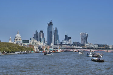 UK, London, River Thames and skyline - MRF01973