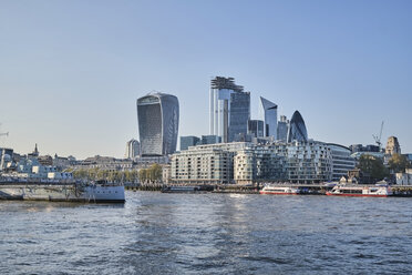 UK, London, River Thames and skyline - MRF01988