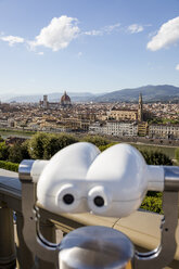 Blick auf Florenz von einem Aussichtspunkt, Florenz, Italien - MAUF02450