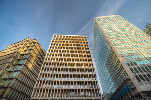 UK, London, Westminster, Geschäfts- und Bürogebäude in der Victoria Street, lizenzfreies Stockfoto