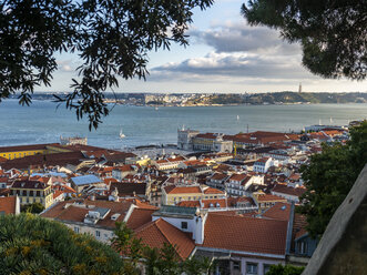 View over the city from Miradouro da Nossa Senhora do Monte, Lisbon, Portugal - AMF07011