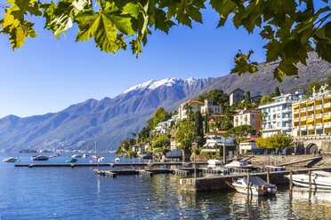 Bootsstege am Lago Maggiore, Ascona, Tessin, Schweiz - PUF01472