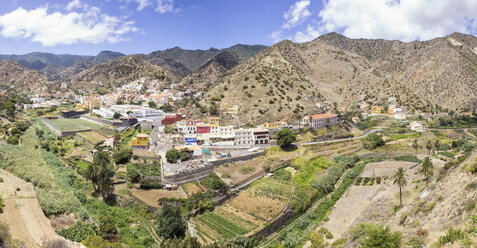 Blick auf Vallehermoso, La Gomera, Kanarische Inseln, Spanien - MAMF00667