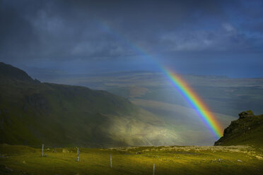 Rainbow over rural landscape - BLEF03891