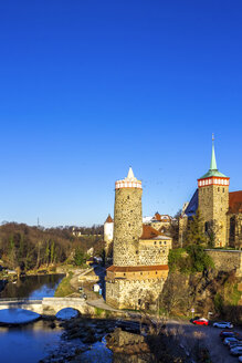 Stadtbild mit Alter Wasserkunst und St. Michaelis Kirche, Bautzen, Deutschland - PUF01488