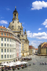 Blick auf die Frauenkirche, Dresden, Deutschland - PUF01514