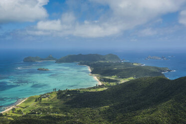 Blick vom Berg Lidgbird über Lord Howe Island, Neusüdwales, Australien - RUNF02173