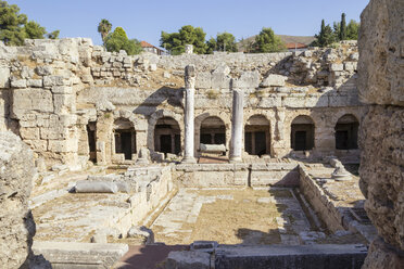 Archaeological site with Pirene fountain, Corinth, Greece - MAMF00702