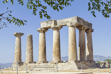 Archaischer Apollo-Tempel, Dorische Säulen, Korinth, Griechenland - MAMF00706