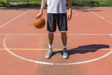 Young man playing basketball - MGIF00511