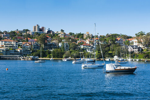 Segelboote im Hafen von Sydney, New South Wales, Australien - RUNF02218